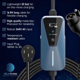 Blue Pulse Super 40A (9.6kW) - Level 2 Plug and Play Fast Portable Charging Station for Electric Vehicle with 16.5ft Cable for NEMA 14-50P