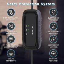 Portable EV Charger Level 1, 15Amp 110V, Electric Vehicle Charger with 21Ft Cable,NEMA 5-15P for Plug-in Home EV Charging Station,Compatible with SAE J1772 EVs and Tesla(Adapter Required)