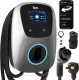 Tera for Tesla Electric Vehicle (EV) Charger: Level 2 J1772 2024 Upgraded ETL Energy Star 48A with Manual Setting Amps & Schedule on Unit 240V 25 FT Cable NEMA 14-50P W01 Silver