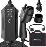 Level 1-2 EV Charger,120V-240V,16A,NEMA 5-15 & 6-20 Plug,25FT Extension Cord,ETL & FCC Listed, Portable Electric Vehicle Charging Station for SAE J1772 Evs