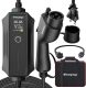 Level 1-2 EV Charger,120V-240V,16A,NEMA 5-15 & 6-20 Plug,25FT Extension Cord,ETL & FCC Listed, Portable Electric Vehicle Charging Station for SAE J1772 Evs