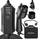 Level 1-2 EV Charger,120V-240V,16A,NEMA 5-15 & 6-20 Plug,25FT Extension Cord,ETL & FCC Listed, Portable Electric Vehicle Charging Station for SAE J1772 Evs