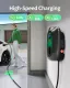 Level 2 EV Charger 48 Amp, Hardwired EV Charger Level 2, APP Control, Adjustable Current, Delay Timer, 25ft Cable, 240V J1772 Charger, EV Chargers for Home Level 2, FCC & ETL Certified, LCD Display