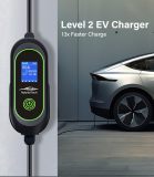Level 2 Fast EV Charger, 240V, 50Amp, 12KW Adjustable Current & Schedule Charging,Wall Mount Electric Vehicle Charging Station,SAE J1772 Charger, NEMA14-50P with 25ft Premium Cable.