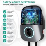 EV Charger Level 2, 48A 240V Electric Vehicle Charger with NEMA 14-50 Plug, 25ft-Cable ETL Listed Home/Outdoor EV Charging Station with WiFi APP & Delay Timer, for j1772 EVSE Cars