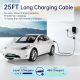 QIAO Level 2 EV Charger, Max 48A 240V 11.5KW, Wi-Fi Bluetooth APP Enabled EVSE,4.3 Inch Display,25ft Cable,NEMA 6-50 Plug Electric Vehicle Charging Station Compatible with All SAE J1772 EV Models