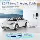QIAO Level 2 EV Charger, Max 48A 240V 11.5KW, Wi-Fi Bluetooth APP Enabled EVSE,4.3 Inch Display,25ft Cable,NEMA 6-50 Plug Electric Vehicle Charging Station Compatible with All SAE J1772 EV Models