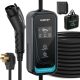 Level 2 Portable EV Charger (32 Amp, 110V-240V, 20ft，NEMA 14-50P),IP65 Waterproof, LCD Screen Electric Vehicle Charger Plug-in EV Charging Station with Delay Function for All J1772 EVs