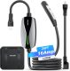 Portable Level 1/2 EV Charger for Tesla, 16Amp NACS Car Charger with 110V-240V, 25FT Extension Cable, NEMA 6-20 Plug, NEMA 5-15 Adapter, Home Mobile Wall Connector EV Charging Station for Tesla Cars