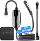Portable Level 1/2 EV Charger for Tesla, 16Amp NACS Car Charger with 110V-240V, 25FT Extension Cable, NEMA 6-20 Plug, NEMA 5-15 Adapter, Home Mobile Wall Connector EV Charging Station for Tesla Cars