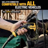 DEWALT Portable Electric Vehicle (EV) 120-240V Level 2 Charger up to 32 Amps, CSA Certified Indoor/Outdoor, NEMA 5-15 and 14-50 Plug Adapters Included, 25 ft. Cable