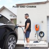 Level 2 EV Charger for Home 40 Amp Plug-in Electric Vehicle Charging Station with App Control, NEMA 14-50 EVSE, Smart Plug and Play, 90~260V