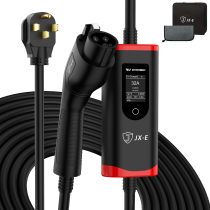 JX-E Level 2 EV Charger, Nema 14-50 Plug EV Chargers 32Amp 240V Home EV Level 2 Portable Charger for All SAE J1772 EVs, FCC and ROHS Certified Electric Vehicle Charging Station, 25FT
