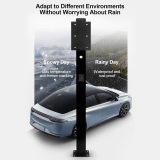 EV Charger Connector Pedestal, Freestanding Electric Car Charging Stations Stand Accessory, Electric Vehicle Charging Stations, Corrosion Resistance(130cm)