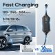 Level 1-2 EV Charger,120V-240V,16A,NEMA 5-15 & 6-20 Plug,25FT Extension Cord,ETL & FCC Listed, Portable Electric Vehicle Charging Station for SAE J1772 Evs