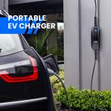 Morec 40Amp EV Charger Level 2 NEMA14-50 220V-240V Portable EV Charging Cable Faster ev Charging Station, Electric Vehicle Charger 20ft