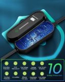 Level 2 EV Charger,Max 7.68KW, 21FT Portable EVSE,J1772 Charger, 8/10/13/16/32A Adjustable Plug-in EV Charger, with NEMA 14-50Plug&NEMA 5-15 Adapter, Home Electric Vehicle Charging Station