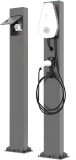 EV Charger Pedestal Outdoor, Charger Pedestal Base, Electric Vehicle Charging Stations, Electric Vehicle Pile, EV Charger Stand Holder, Floor Mounted, All Weather