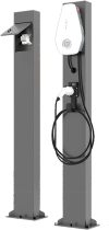 EV Charger Pedestal Outdoor, Charger Pedestal Base, Electric Vehicle Charging Stations, Electric Vehicle Pile, EV Charger Stand Holder, Floor Mounted, All Weather