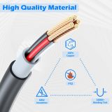 Heavy Duty Nema 14-30P to 14-50R Charger Adapter Cord Dryer with Nema 14-50 Outlet, Electric Vehicle Charging Stations Level 2, Dryer Plug Adapter with NEMA 14-50 Outlet Not for RV