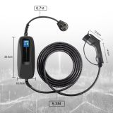 Morec 40Amp EV Charger Level 2 NEMA14-50 220V-240V Portable EV Charging Cable Faster ev Charging Station, Electric Vehicle Charger 20ft