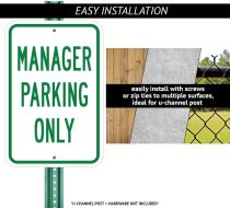 (2 Pack) Ev Electric Vehicle Charging Station | 12  X 18  Heavy-Gauge Aluminum Sign | Rust Free Aluminum, Weather Resistant, Waterproof, Fade Resistant, 2 Pre-drilled Holes