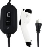 Portable EV Charger 16 Amp 240V with NEMA 5-15 Level 1 or NEMA 6-20 Level 2 Electric Vehicle Charging Station Adapter 24.6 ft (Level 1 (NEMA 5-15))