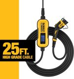 DEWALT Portable Electric Vehicle (EV) 120-240V Level 2 Charger up to 32 Amps, CSA Certified Indoor/Outdoor, NEMA 5-15 and 14-50 Plug Adapters Included, 25 ft. Cable