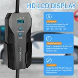 EV Charger Level 2, 8 to 32Amp - 240V Portable Electric Car Charger Nema 14-50 Plug WiFi & Bluetooth Enabled EVSE EV Charger 25FT Cable