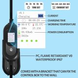Level 2 EV Charger (50 Amp, 240V, NEMA 14-50P) with 25FT Cord, Adjustable Portable Electric Vehicle Charging Station for SAE J1772 Cars, Fast and Convenient for Indoor/Outdoor, UL Certified