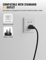 BougeRV Portable EV Charger Cable (16A, 25FT) EVSE Electric Vehicle Charging Station with NEMA5-15 for 110V Standard AC Outlet