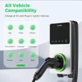 Autel Home Smart Electric Vehicle (EV) Charger up to 50Amp, 240V, Indoor/Outdoor Car Charging Station with Level 2, Wi-Fi and Bluetooth Enabled EVSE, 25-Foot Cable(Dark Gray)