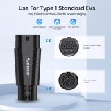 ORICO EV Charger Connector, Type 1 to Type 2 Adapter, SAE J1772 to IEC62196 Electric Vehicle Charging Adapter