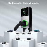 Autel Home Smart Electric Vehicle (EV) Charger, 50 Amp Level 2 Wi-Fi and Bluetooth Enabled EVSE 4G Touch Screen, with in-Body Holster and 25-Foot Cable Silver
