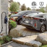 TRAVELMASTER Level 2 Portable EV Charger, 25ft Cable, Intelligent Plug Identification Auto-Adjusts Maximum Safe Current 15A/25A/32A Electric Vehicle Plug-in Charging Station (2-Gen)