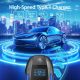 Level 2 EV Charger, 240V 40A Electric Car Charger, EV Charging Station with NEMA 14-50P, 25ft Cable, Control by APP, WiFi&Bluetooth, RFID Cards, Black