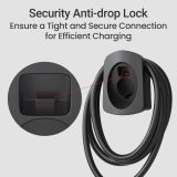 Tera EV Charger Holder for SAE J1772 Charger Electric Car Wall Mount Connector Charging Cable Holder Organizer All Weather Electric Vehicle Charging Station Accessories Black C01