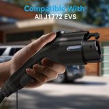 Level 2 EV Charger - 40 Amp 240V Electric Vehicle Charging Station for Home EV Charger Level 2 Compatible with J1772 EVS, Electric Vehicle Charger with 25Ft Charging Cable NEMA 14-50 Plug
