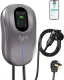 Level 2 EV Charger 48 Amp: 50a Level 2 Wall Connector for Home - 25ft Cable Outdoor Indoor EV Charger Level 2 - with5GWiFi Enabled Electric Car Charger 240V Electric Vehicle Charging Stations