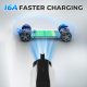 Portable EV Electric Vehicle Charger 16 Amp with 25 ft. Charging Cable NEMA 5-15 Plug Plug-in Home Electric Vehicle Charging Station for SAE J1772 Electric Vehicles