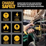 DEWALT Portable Electric Vehicle (EV) 120-240V Level 2 Charger up to 32 Amps, CSA Certified Indoor/Outdoor, NEMA 5-15 and 14-50 Plug Adapters Included, 25 ft. Cable
