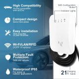 Level 2 EV Charger, 40 Amp 240V NEMA 14-50 Plug Electric Vehicle Smart Charger with 21 Ft Cable, UL Certified IC Card & WiFi App Control Portable EV Charger for Indoor Outdoor Charging Station