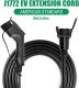40A 20 Feet EV Charger Extension Cord for J1772 Electric Vehicle Charging Stations Black