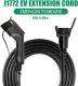 40A 20 Feet EV Charger Extension Cord for J1772 Electric Vehicle Charging Stations Black