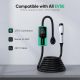 Level 2 EV Charger,10 to 40 Amp with J1772 NEMA 14-50 Thick Cable (8AWG), Wall Mounted & Portable Electric Car Charger with WiFi (100-240V,25ft)