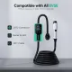 Level 2 EV Charger,10 to 40 Amp with J1772 NEMA 14-50 Thick Cable (8AWG), Wall Mounted & Portable Electric Car Charger with WiFi (100-240V,25ft)