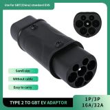 Type 2 to GBT GB/T EV Cable Plug to IEC 62196 Socket Electric Vehicle Charging Station Adapter for EVSE Car Converter Charger