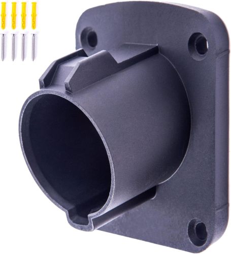 SKYFISH Non Rusting EV Charger Holder - Premium Wall-Mounted SAE J1772 Holster for Electric Vehicle Charging Cable Management,Nozzle Holster Dock with Screws Outdoor/Indoor