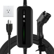 BESENERGY 15A EV Charger, Level 1+2 J1772 EVSE 20ft Home 110V-240V IP65 Portable Charge Station Compatible with All EV Cars.(Black)