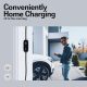 Level 2 EV Charger 40A 240V with J1772 NEMA 14-50P 9.6KW Wall Mounted Portable Electric Vehicle Charging Station with TSL High-end Adapter and 25ft Cable Adjustable Current Timing Delay